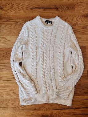 Theory Relaxed Fit Cable Knit Sweater